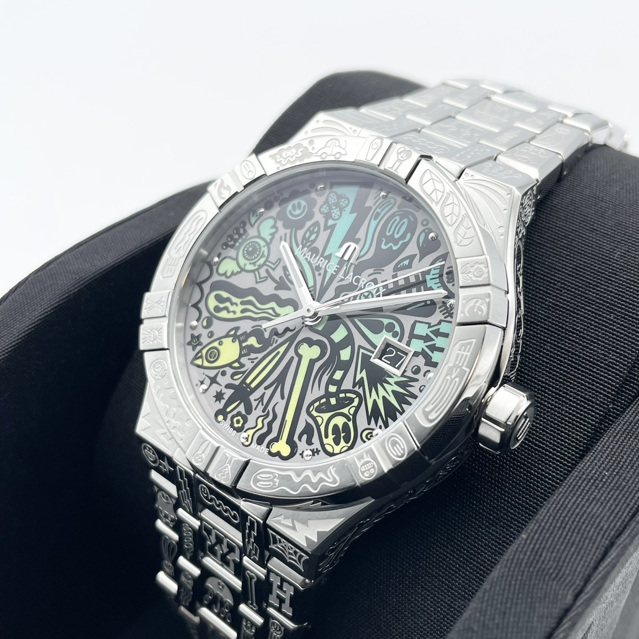 【世界限定1000本】【Wotto リミテッドエディション】モーリス・ラクロア アイコン オートマティック AI6008-SS009-090-1 42mm