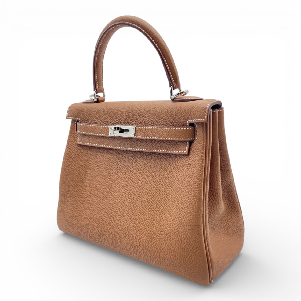 エルメス ケリー 25 ゴールド トゴ シルバー金具 B刻印 - ブランド品