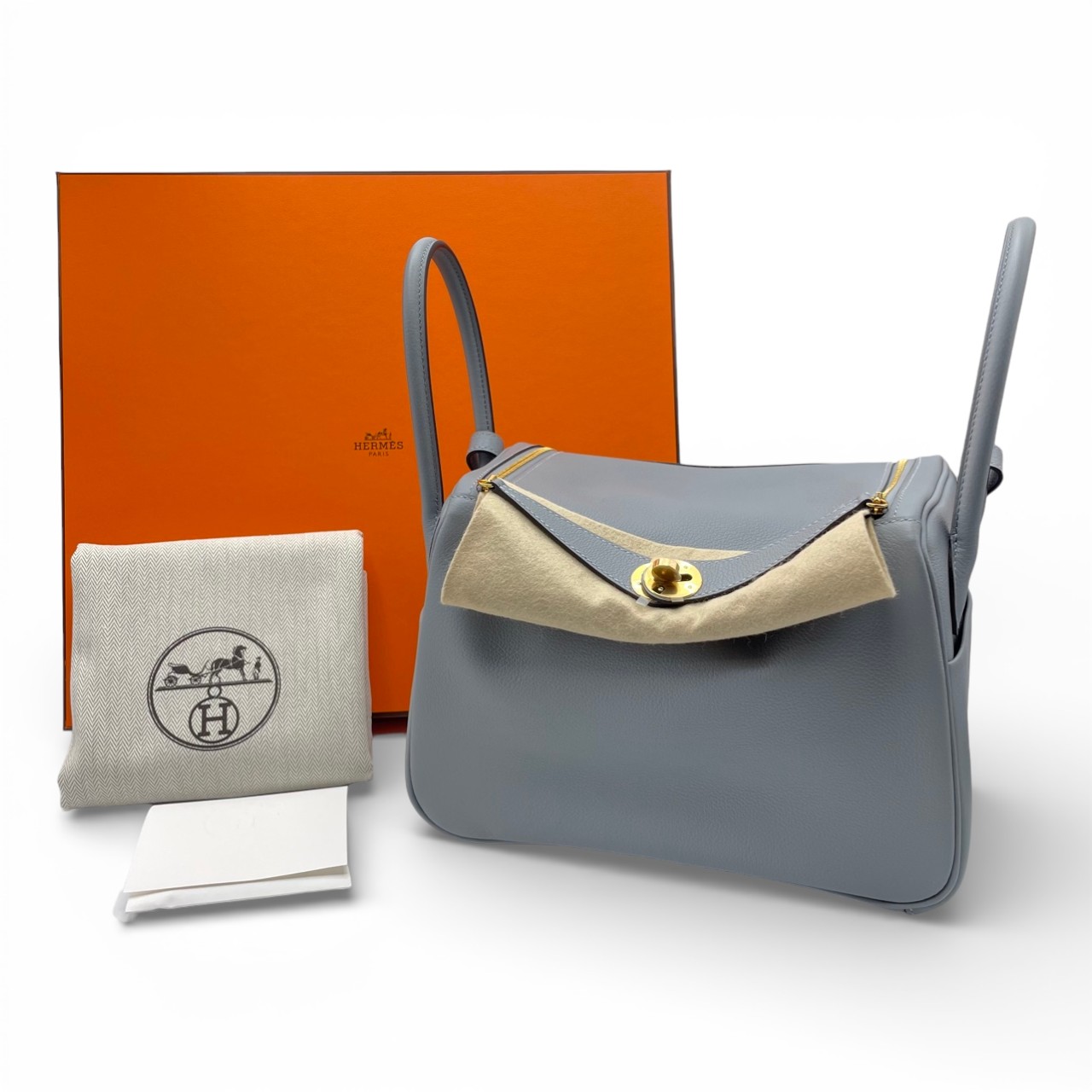 エルメス リンディ 26 グリパンタン エヴァーカラー ゴールド金具 G刻印