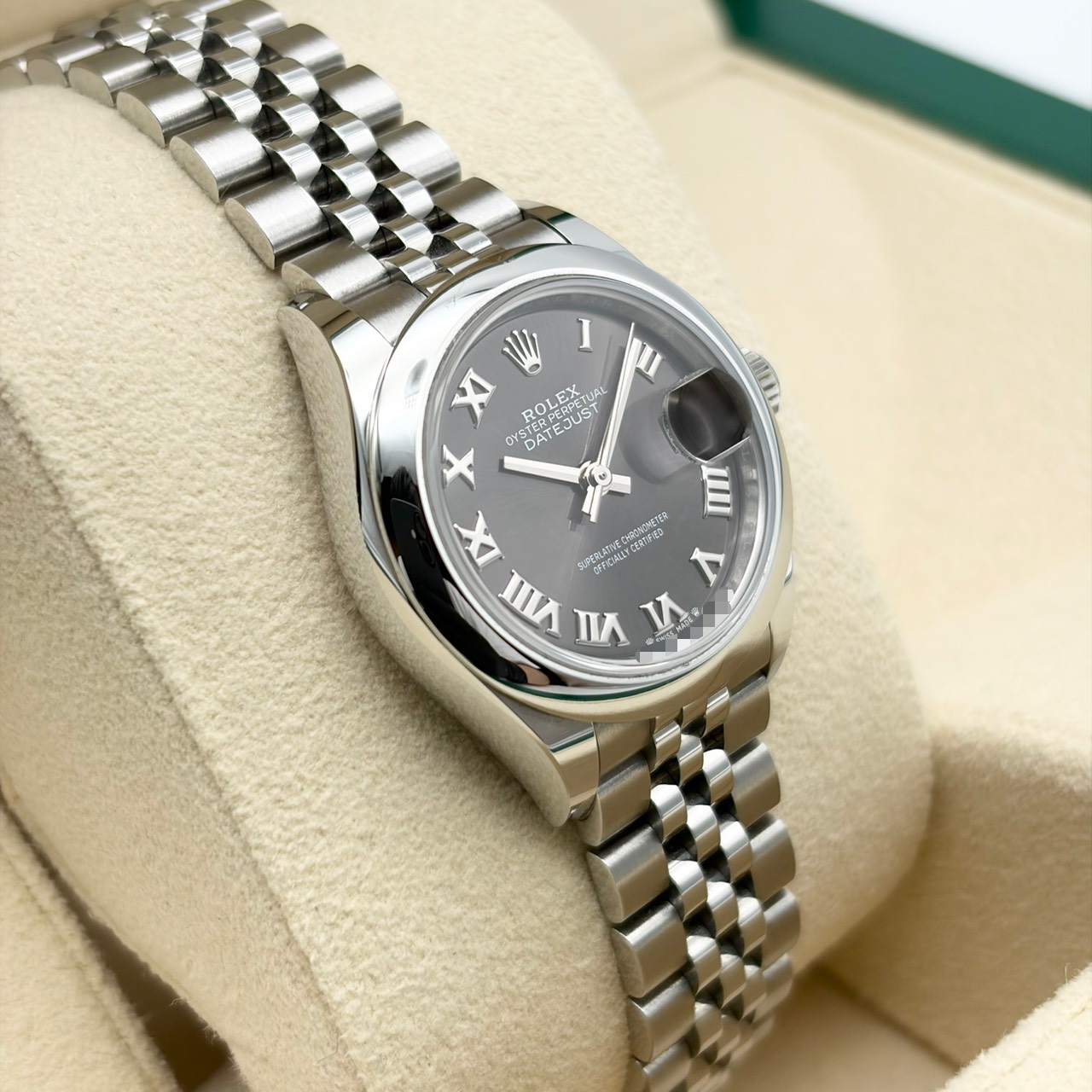 ロレックス レディ デイトジャスト 279160 ダークグレー ジュビリーブレス 28mm