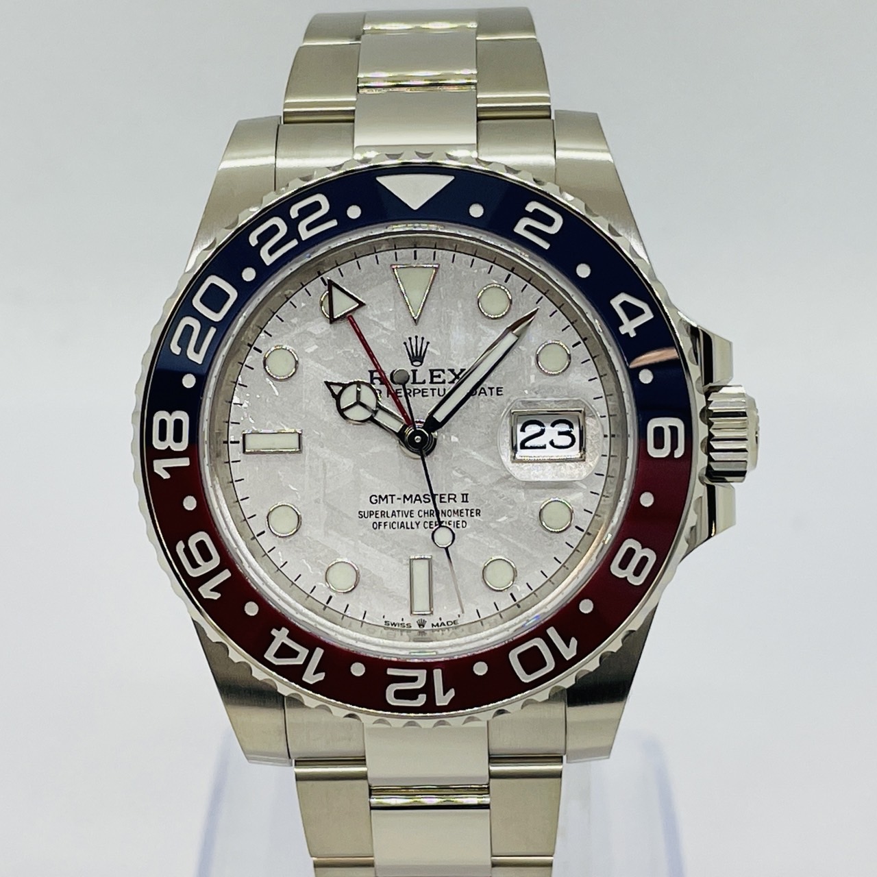 ロレックス GMTマスターII 126719BLRO オイスターブレスレット メテオライト　ホワイトゴールド