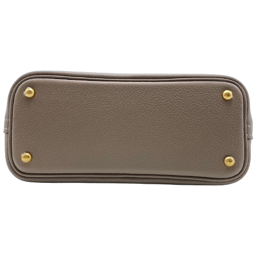 エルメス ボリードミニ エトゥープ シェーブル ゴールド金具 W刻印