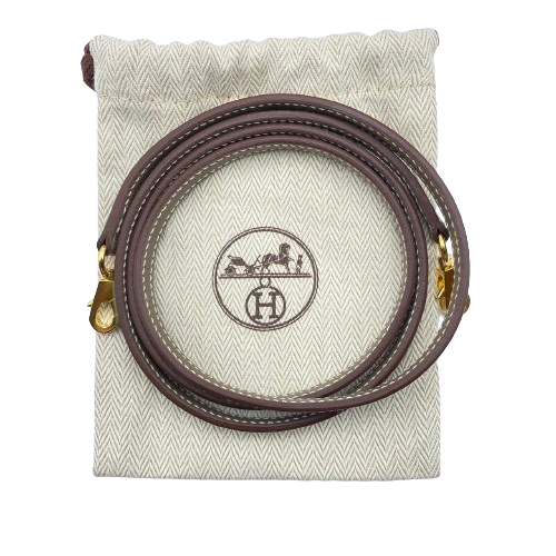 エルメス ボリードミニ エトゥープ シェーブル ゴールド金具 W