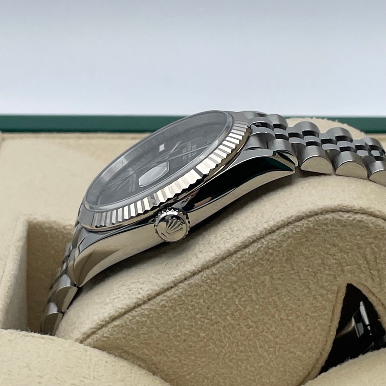 ロレックス デイトジャスト 126234 スレート ステンレスチール＋ホワイトゴールド 36mm