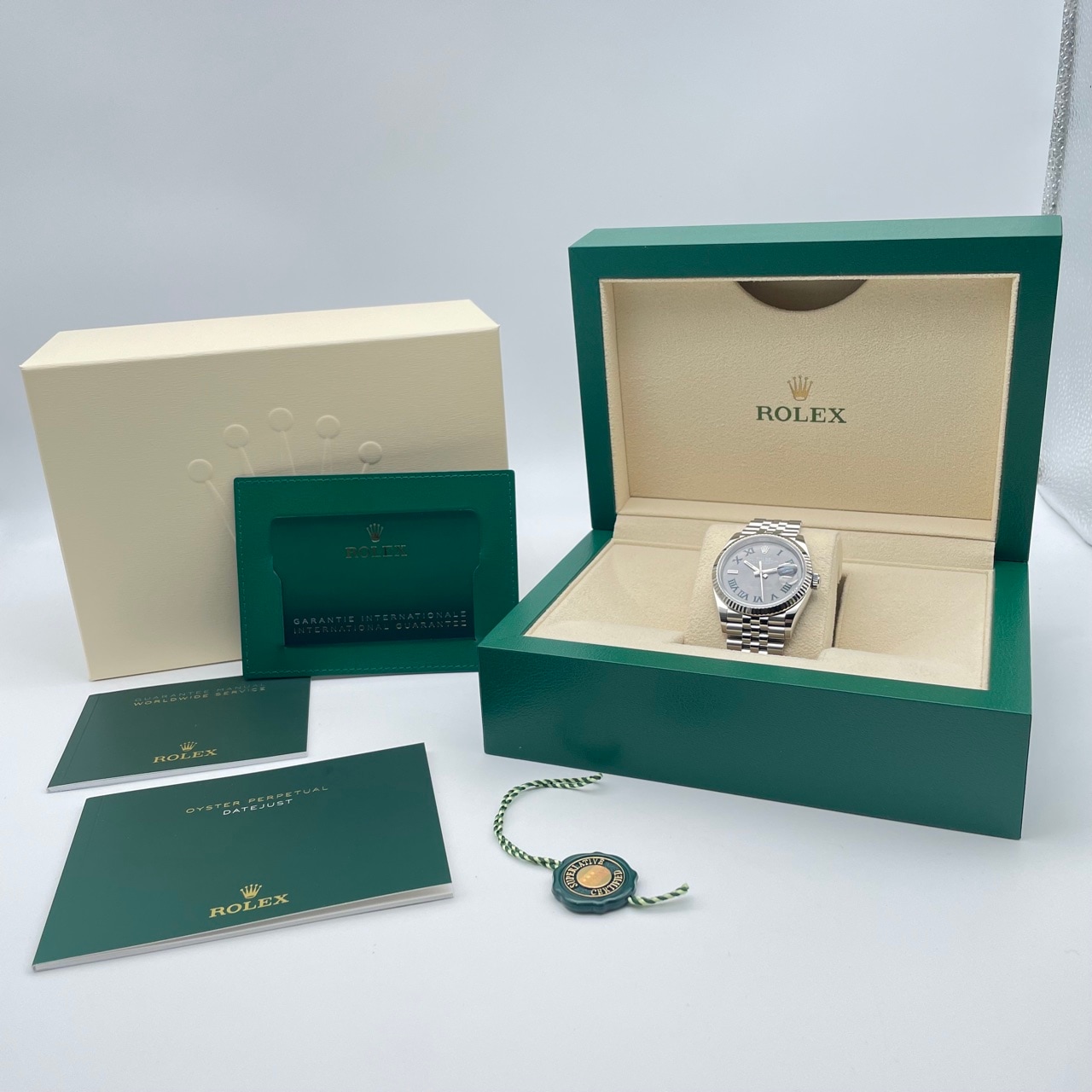 ロレックス デイトジャスト 126234 スレート ステンレスチール＋ホワイトゴールド 36mm