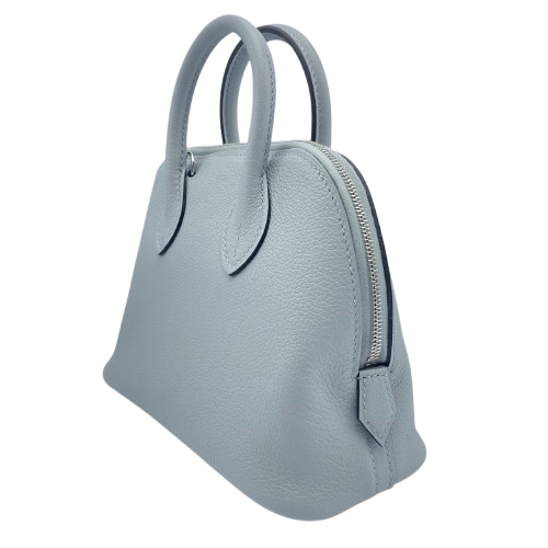 エルメス ボリード1923 ミニ ブルーグラシエ エバーカラー シルバー