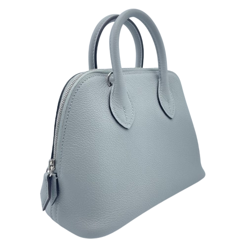 エルメス ボリード1923 ミニ ブルーグラシエ エバーカラー シルバー