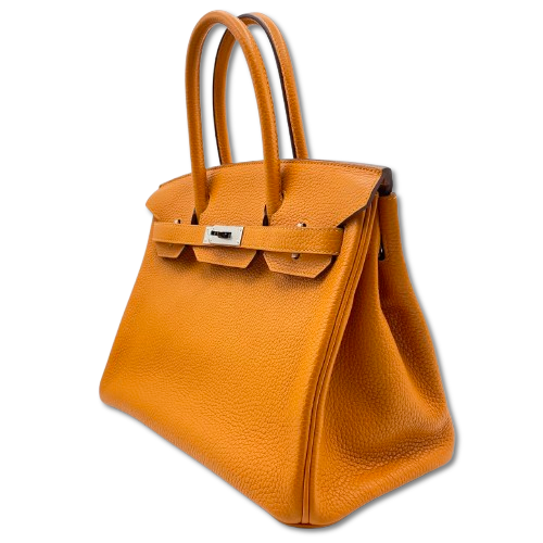 エルメス バーキン 30 アプリコット トゴ シルバー金具 C刻印