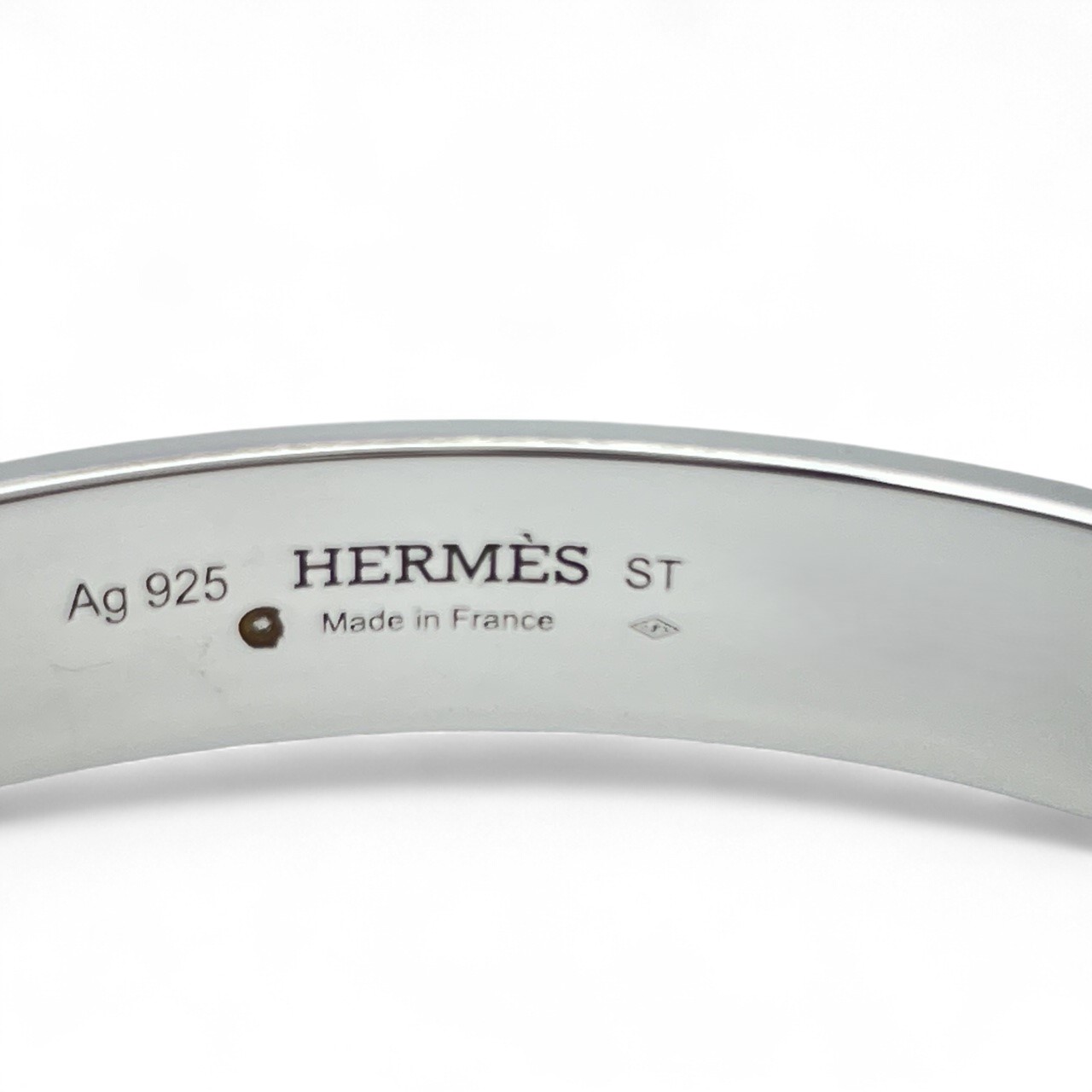 エルメス コリエ・ド・シアン ブレスレット PM H115424B シルバー シルバー金具