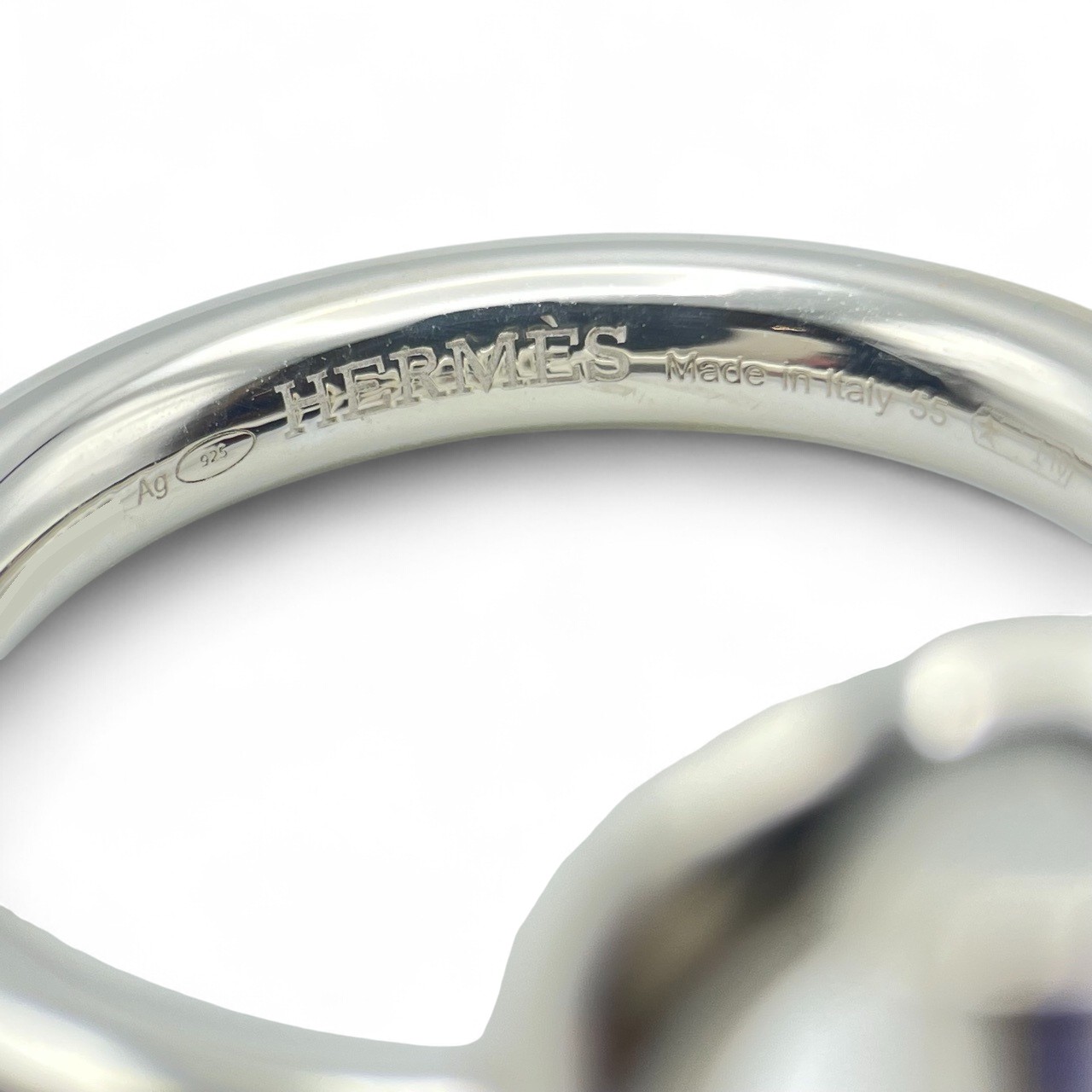 新品未使用 エルメス　エシャペ　シルバーリング　55 15号　指輪　hermes エルメス エシャペ リング 55 (15号) シルバー925 - ブランド品