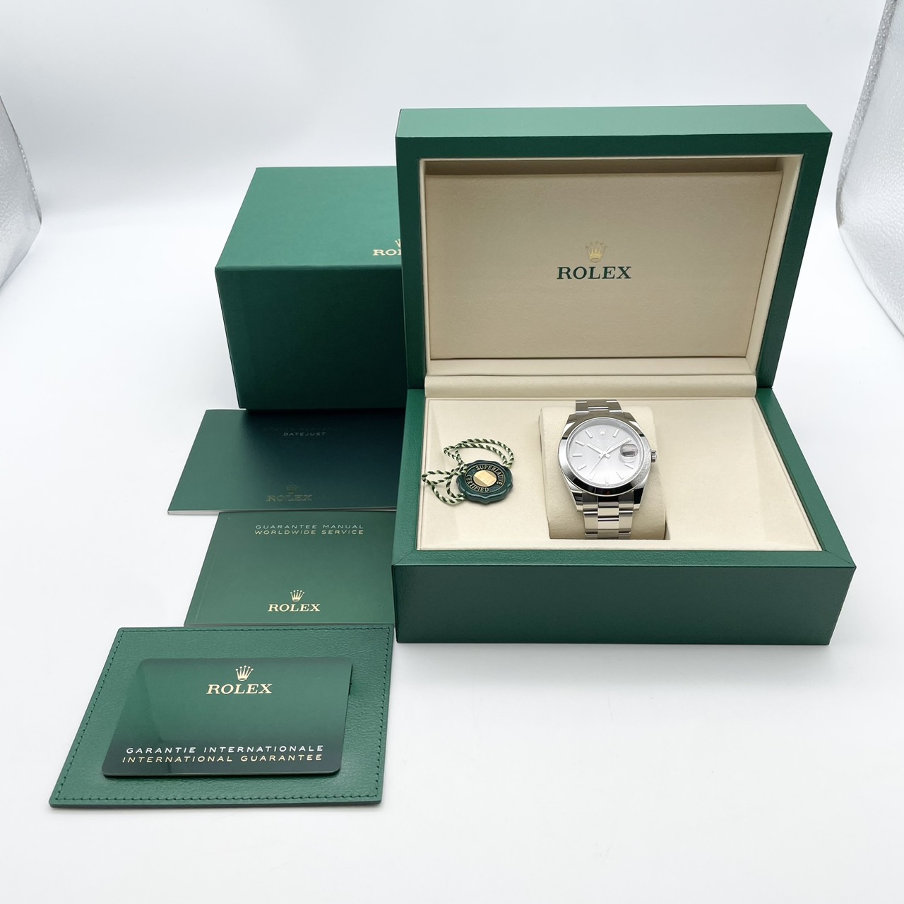 ロレックス デイトジャスト 126300 オイスターブレスレット スレート 41mm