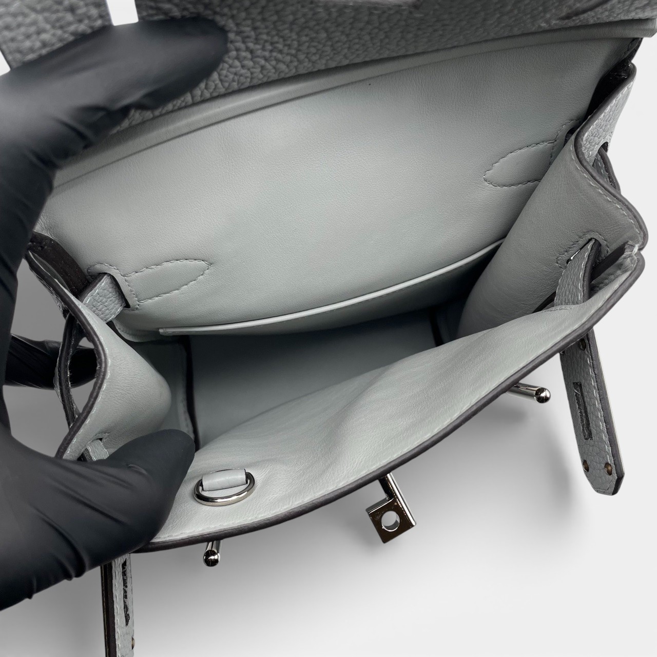 エルメス ケリーアッカド PM グリパンタン トゴ シルバー金具 W刻印