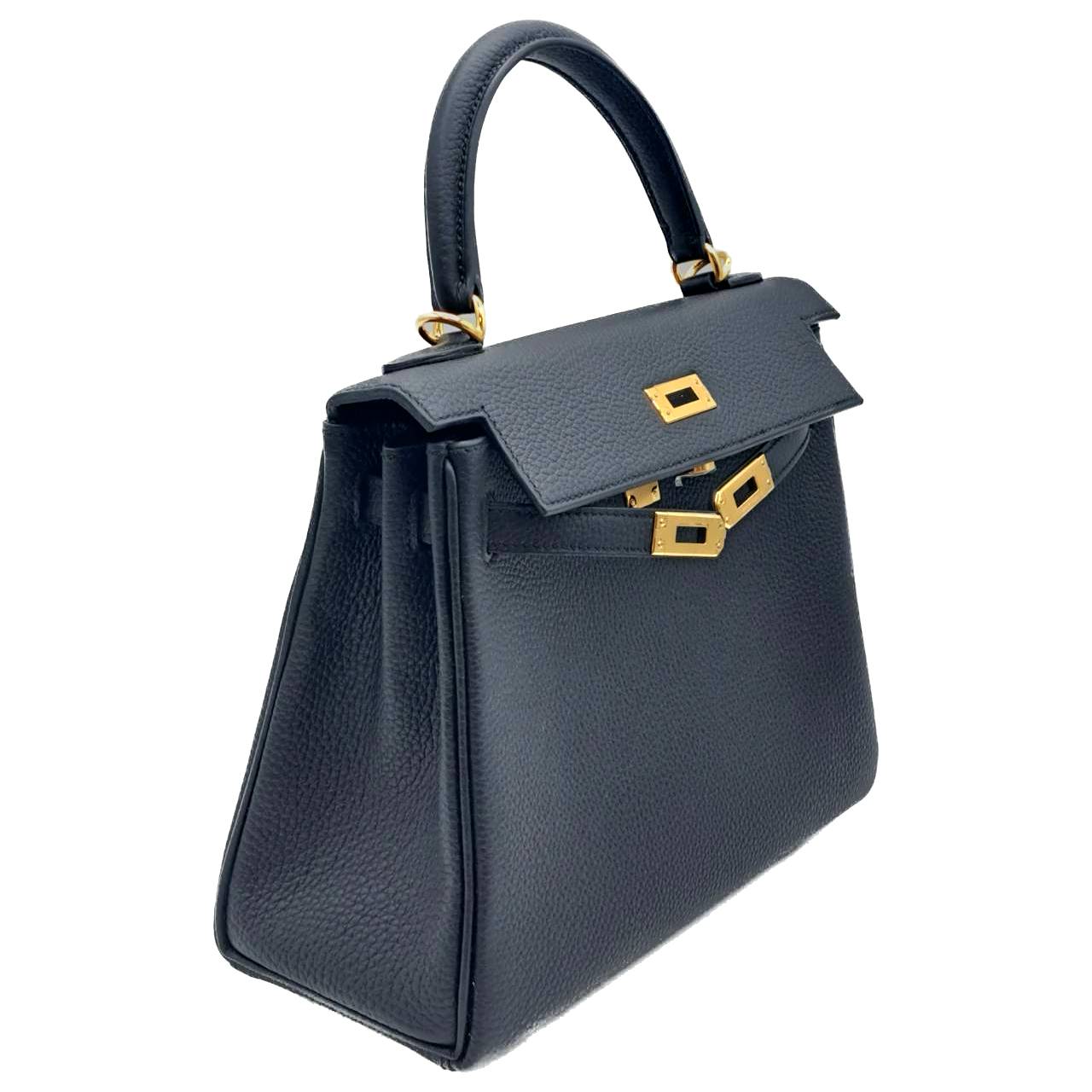 エルメス ケリー 25 ブラック トゴ ゴールド金具 U刻印