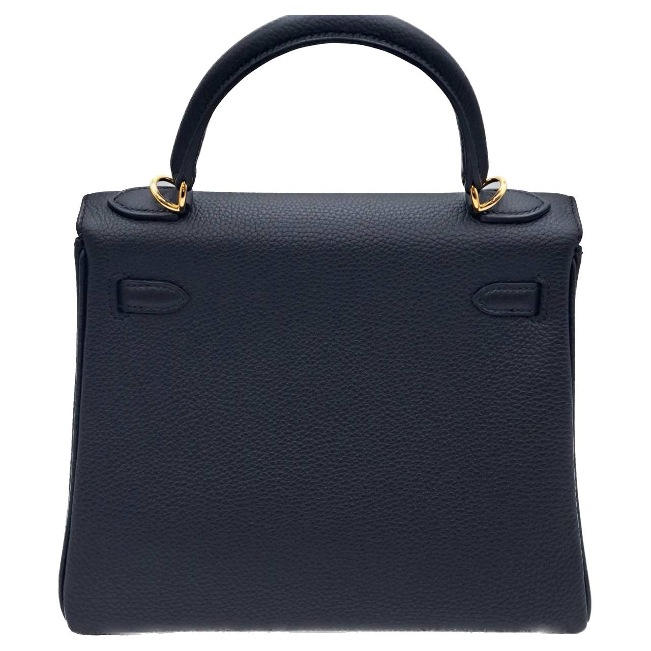 エルメス ケリー 25 ブラック トゴ ゴールド金具 U刻印