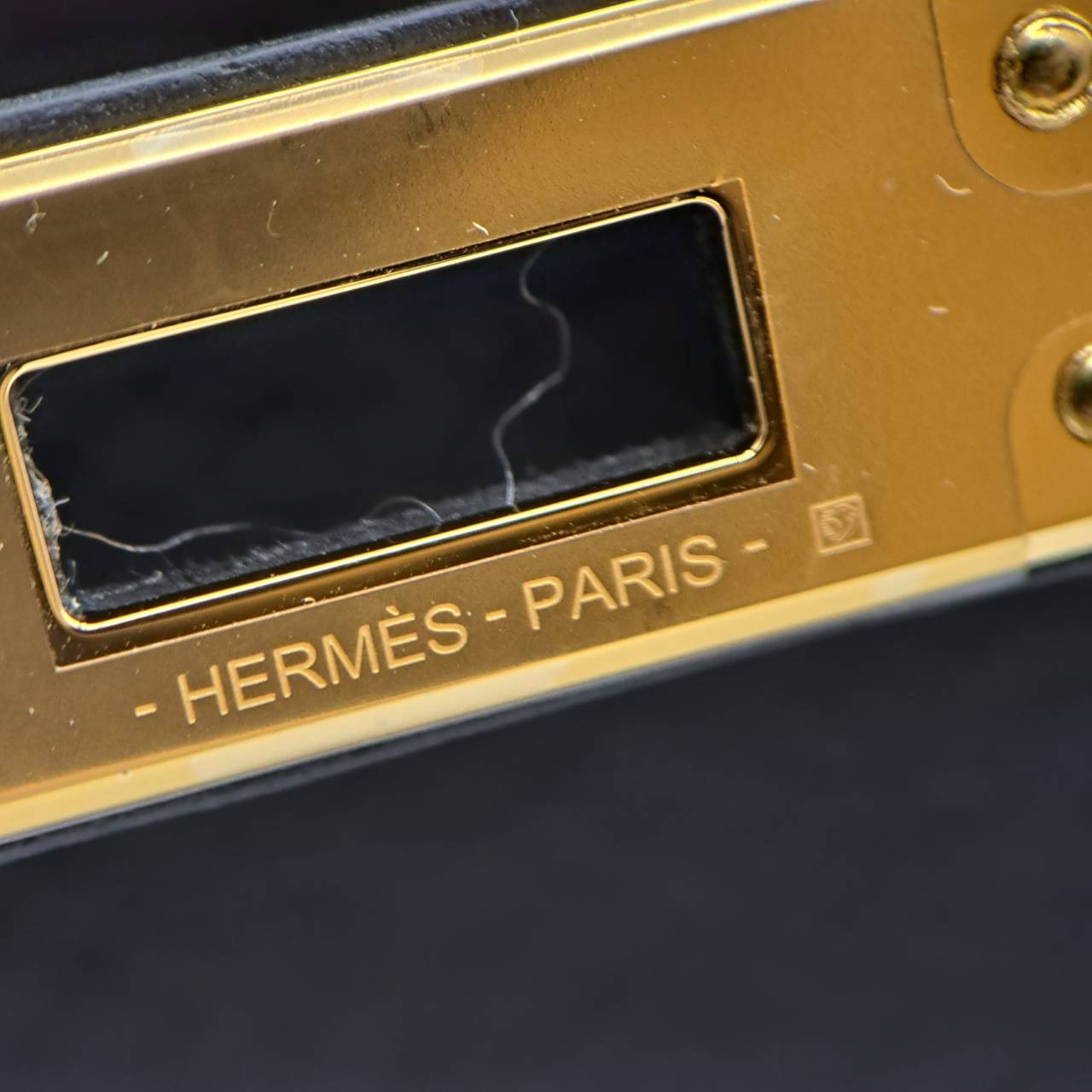 エルメス ケリー 25 ブラック トゴ ゴールド金具 U刻印