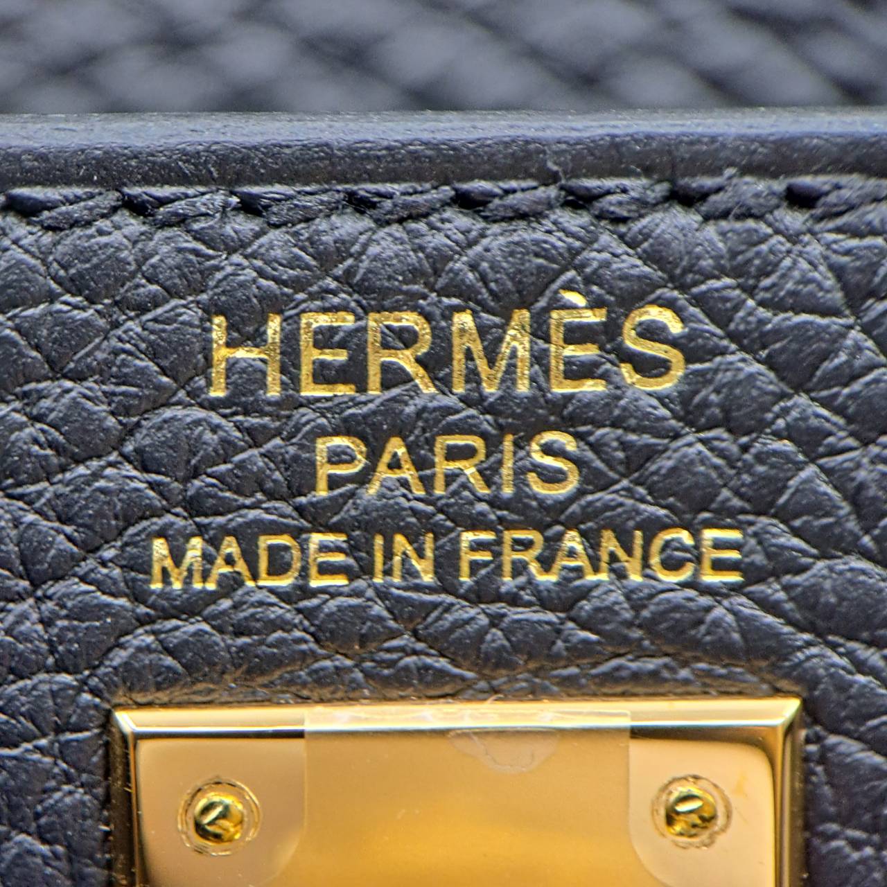 エルメス ケリー 25 ブラック トゴ ゴールド金具 U刻印