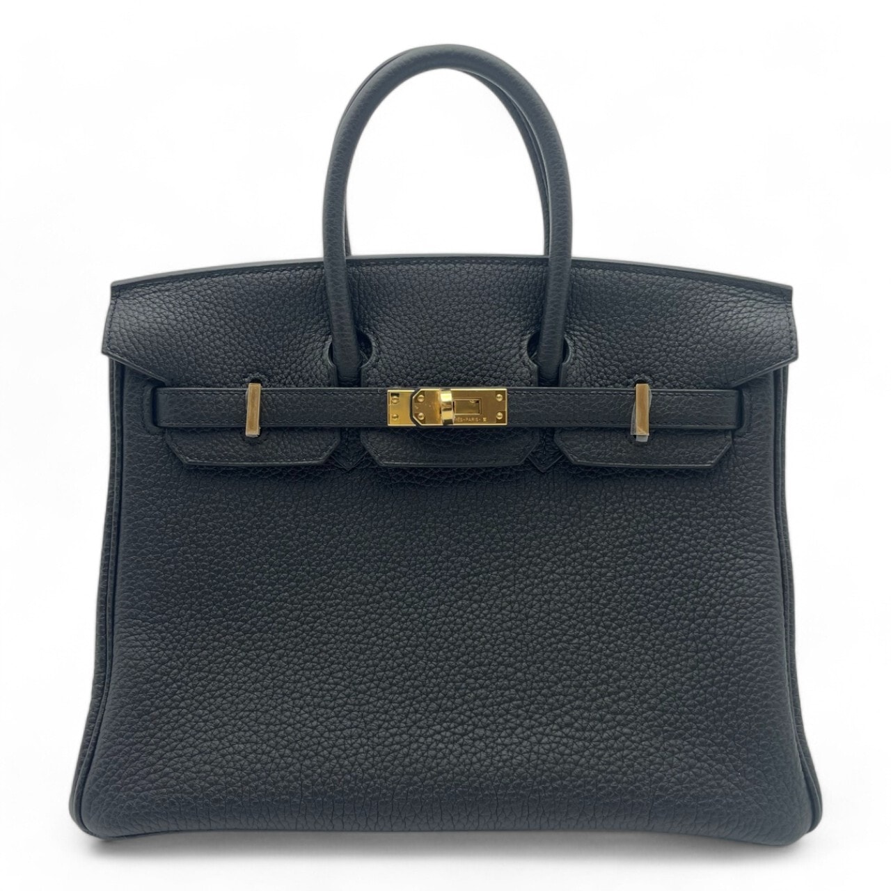 エルメス バーキン 25 ノワール トゴ ゴールド金具 W刻印