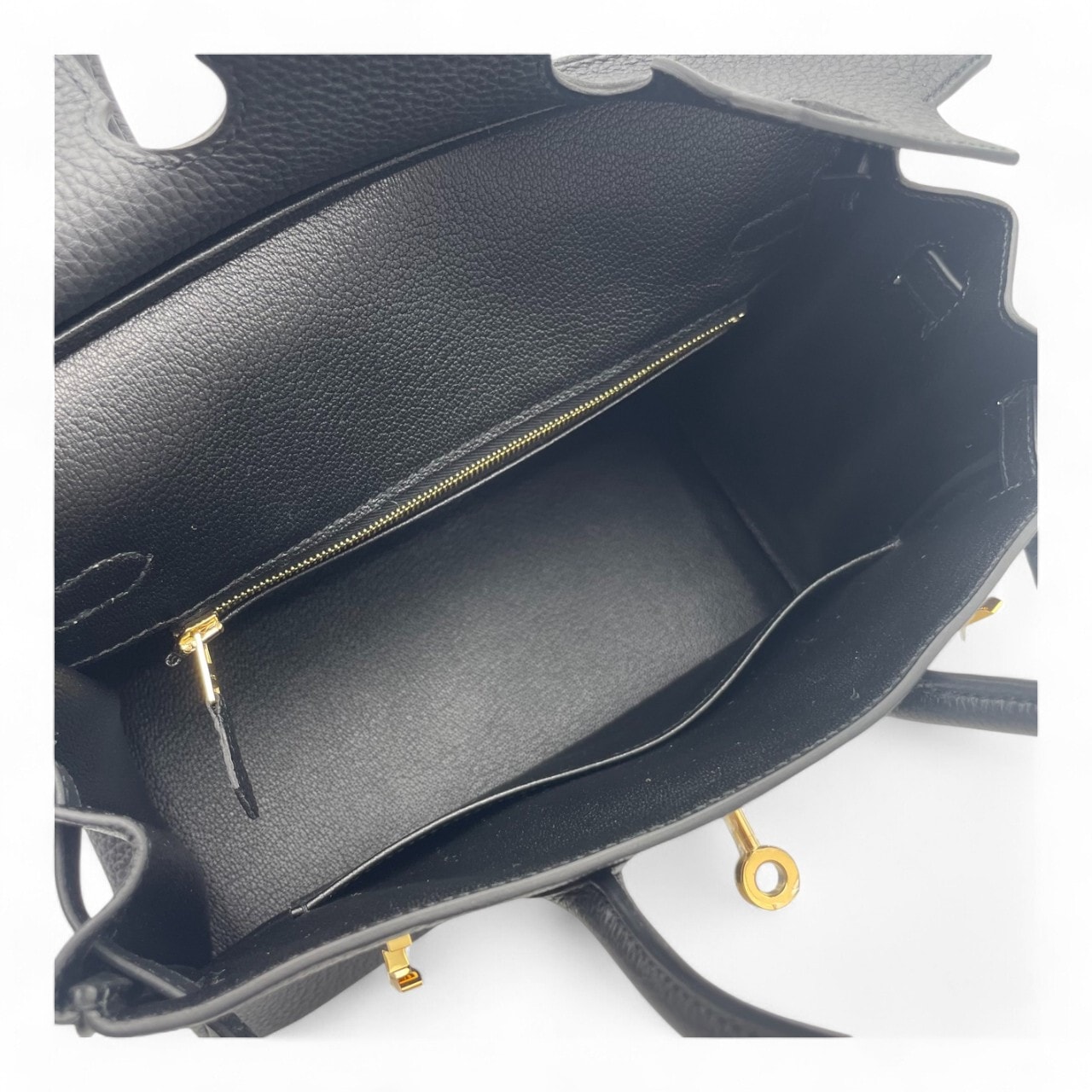 エルメス バーキン 25 ノワール トゴ ゴールド金具 W刻印