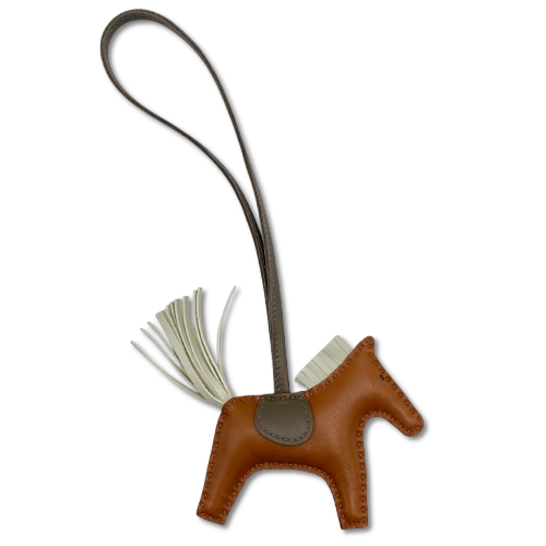 エルメス ロデオチャーム PM ゴールド/クレ/エトゥープ B刻印