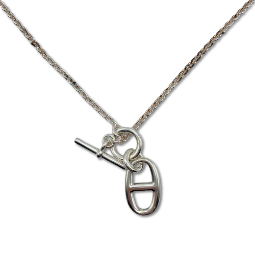 エルメス シェーヌ・ダンクル アミュレット ネックレス シルバー925