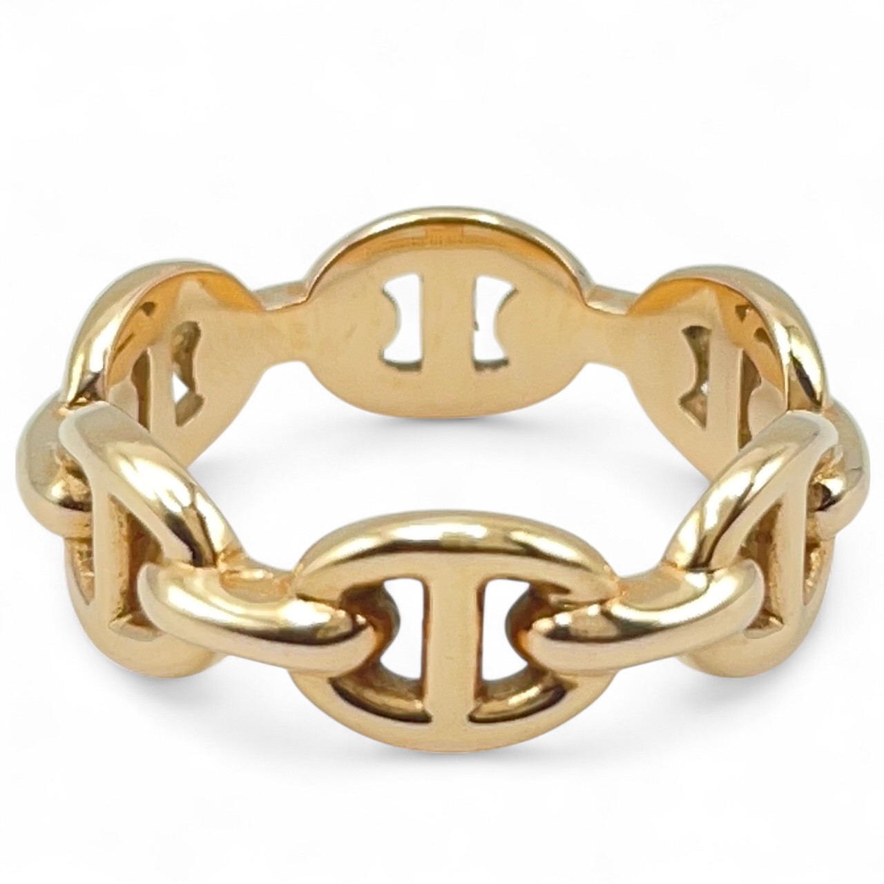 エルメス シェーヌ・ダンクル アンシェネリング H110025B PM 49 ピンクゴールド