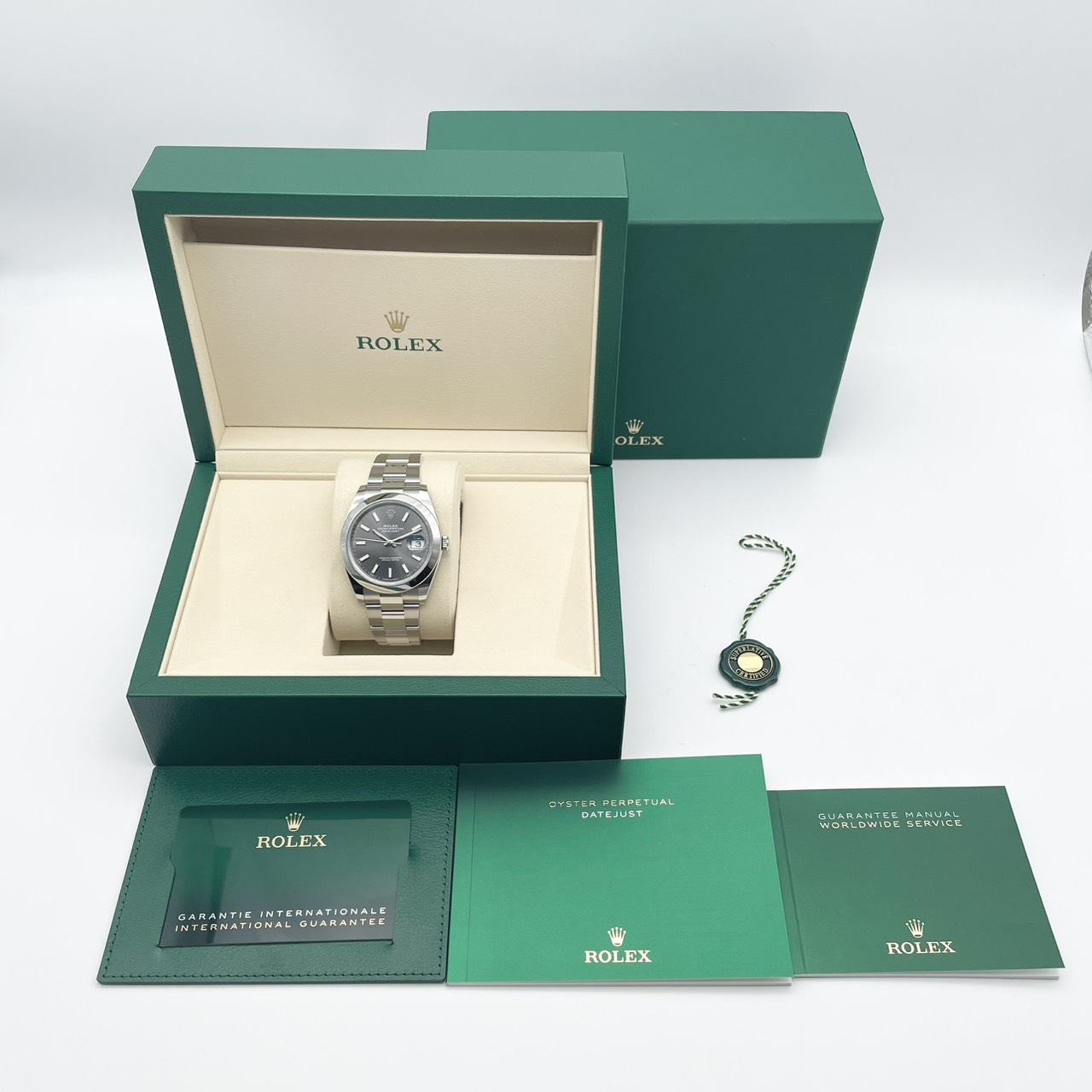 ロレックス デイトジャスト 126300 オイスターブレスレット スレート 41mm