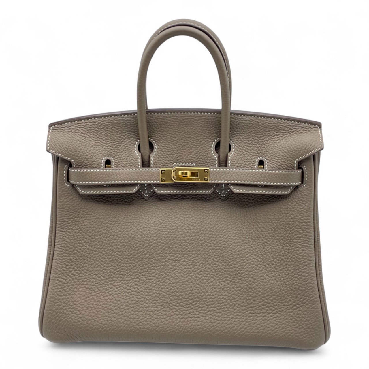 エルメス バーキン 25 エトゥープ トゴ ゴールド金具 D刻印