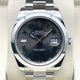 ロレックス デイトジャスト 126300 スレートローマン オイスターブレスレット 41mm