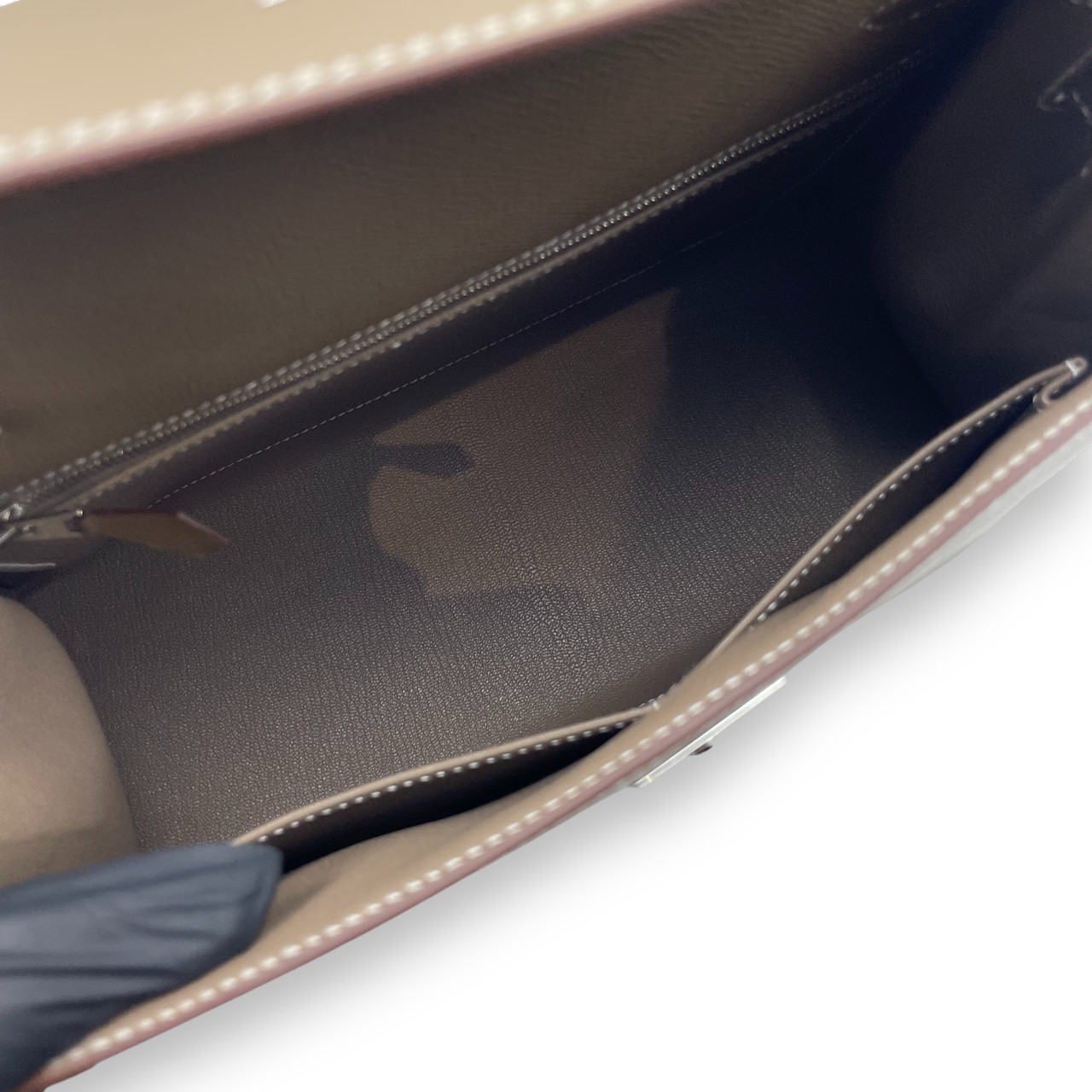 HERMES　エルメス　ケリーベルト　エトゥープ　シルバー金具　K刻印　新品 ケリーベルト エトゥープ ベルト ヴォーエプソン グレーブラウン