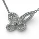 グラフ バタフライ シルエット ダイヤモンド ミニ ペンダント RGP695 ホワイトゴールド 46cm