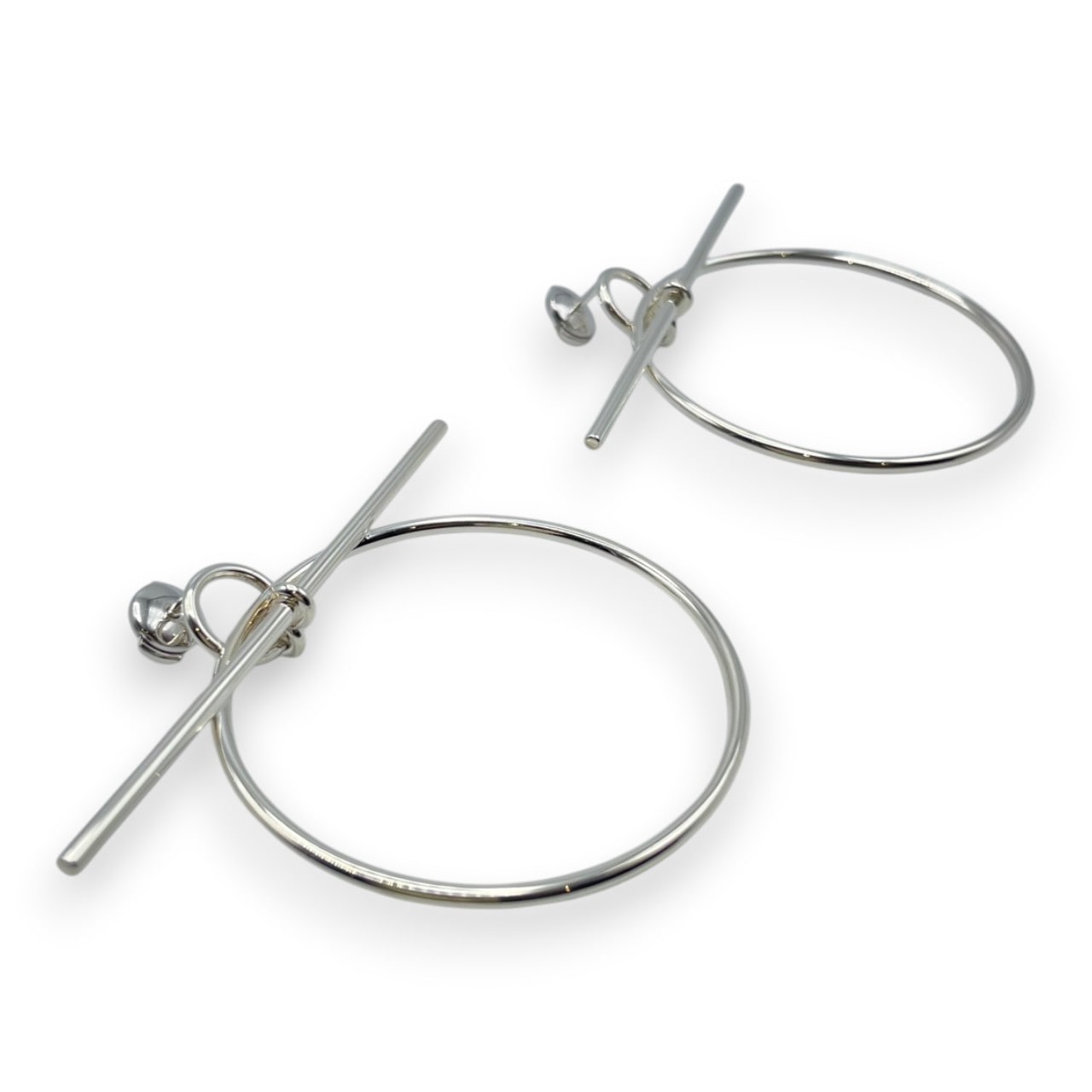 エルメス ループピアス MM シルバー925 - ブランド品専門店LUXARIA