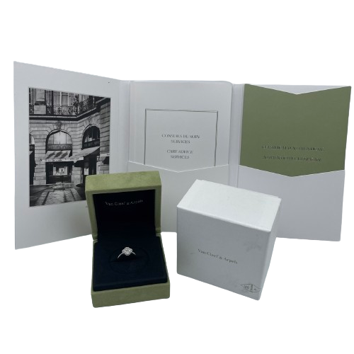 ヴァンクリーフ&アーペル アルハンブラ リング VCAR085850 9号 ダイヤモンド・18Kホワイトゴールド