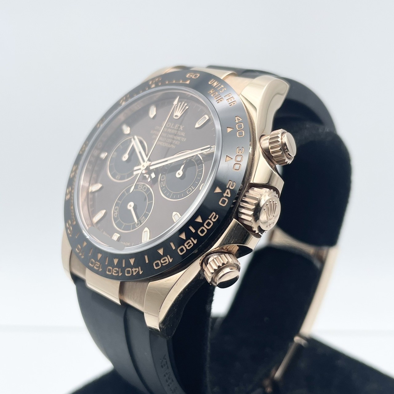 ロレックス デイトナ 116515LN ブラックラバーベルト チョコレート