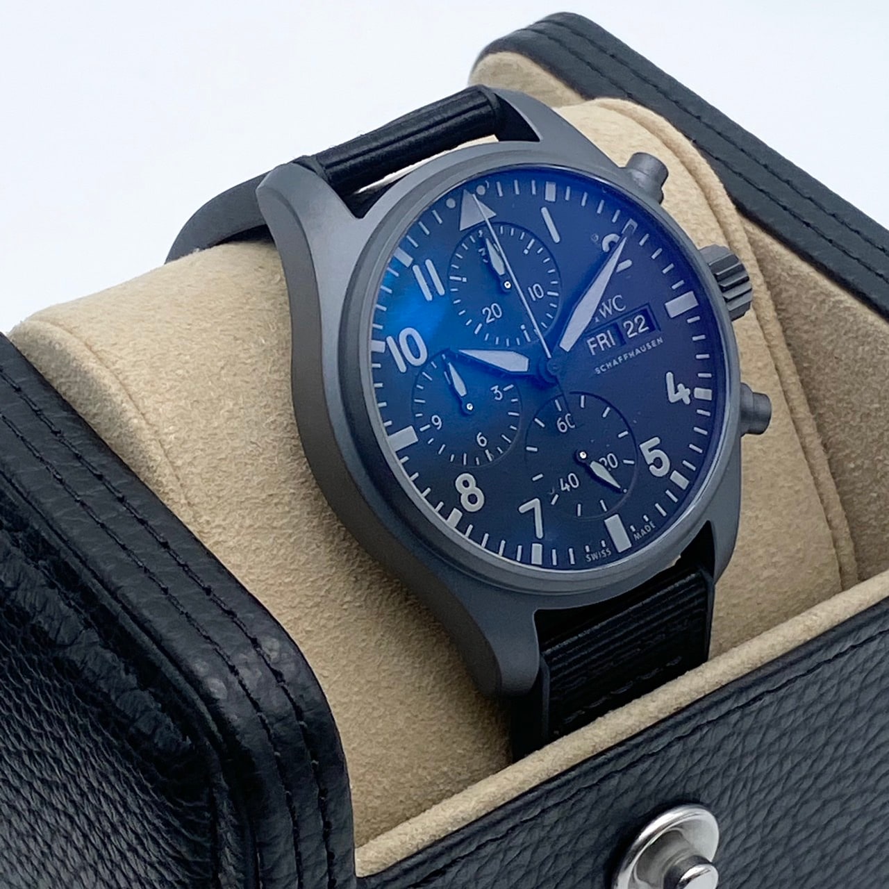 【未使用】IWCパイロットウォッチクロノグラフ 41㎜用純正ラバーベルトブラック 未使用】IWCパイロットウォッチクロノグラフ 41㎜用純正ラバー