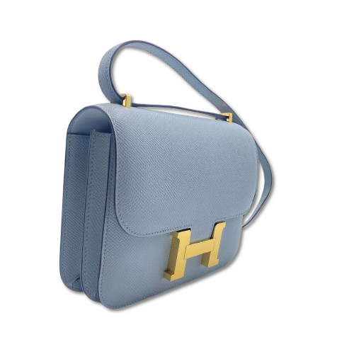 エルメス コンスタンスミニ 18 ブルーグラシエ エプソン