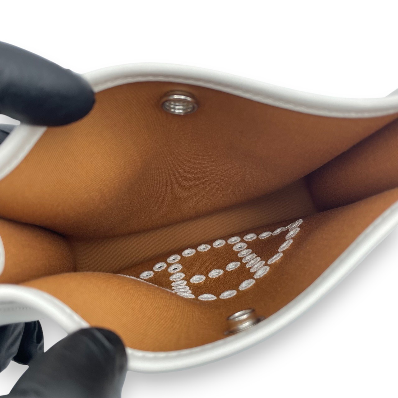 エルメス ネオエヴリン TPM エトゥープ/デューン/グリペール トワルオフィシエ/スイフト シルバー金具 K刻印