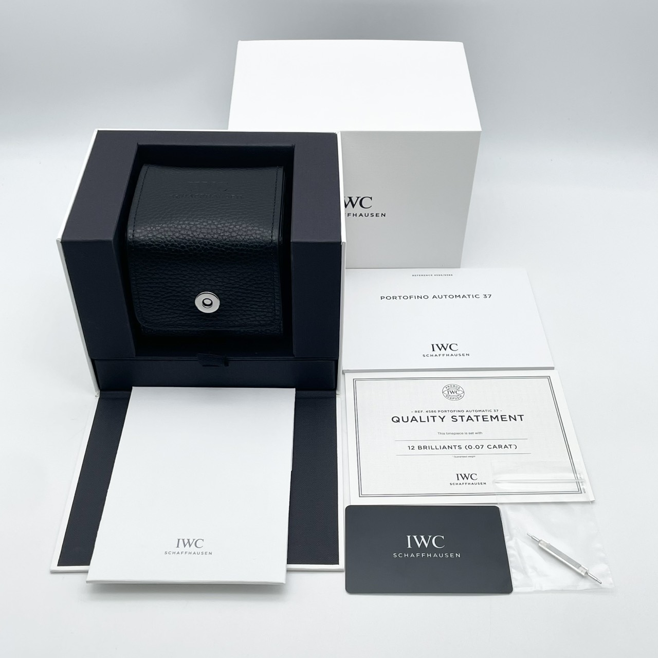 【保証書日付2025年12月】IWC ポートフィノ IW458603 グレー ダイヤモンド 37mm