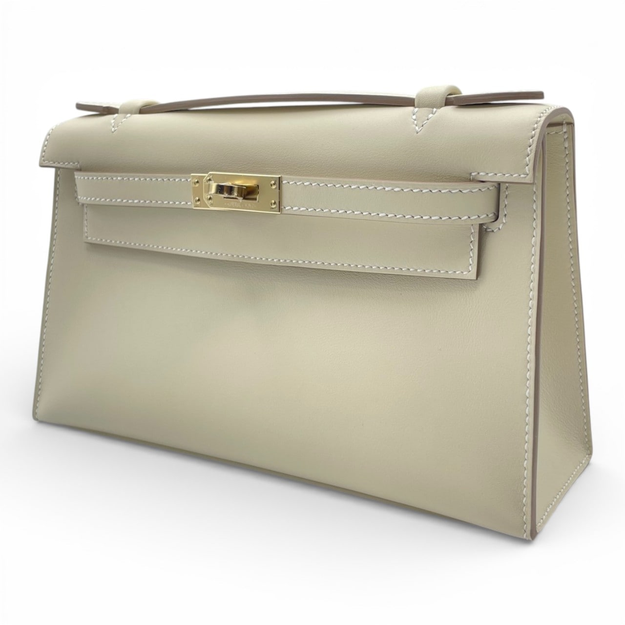 エルメス ポシェットケリー 22 クレ スイフト シャンパンゴールド金具 K刻印