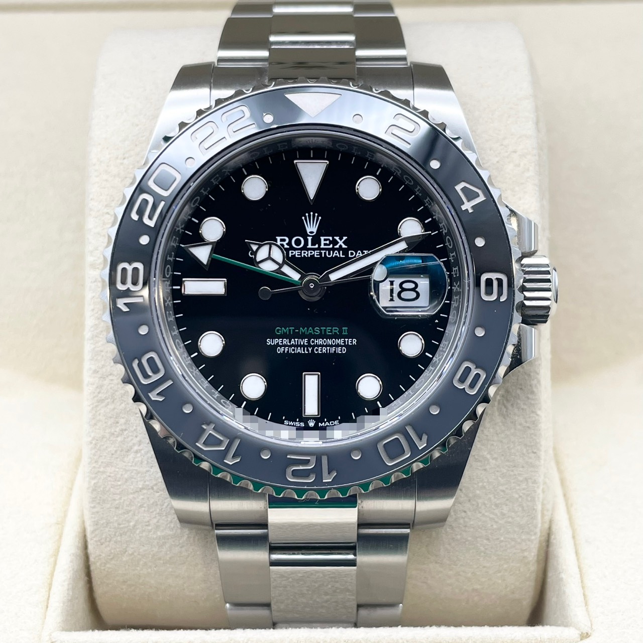 ロレックス GMTマスターII 126710GRNR ブラック オイスターブレス 40mm