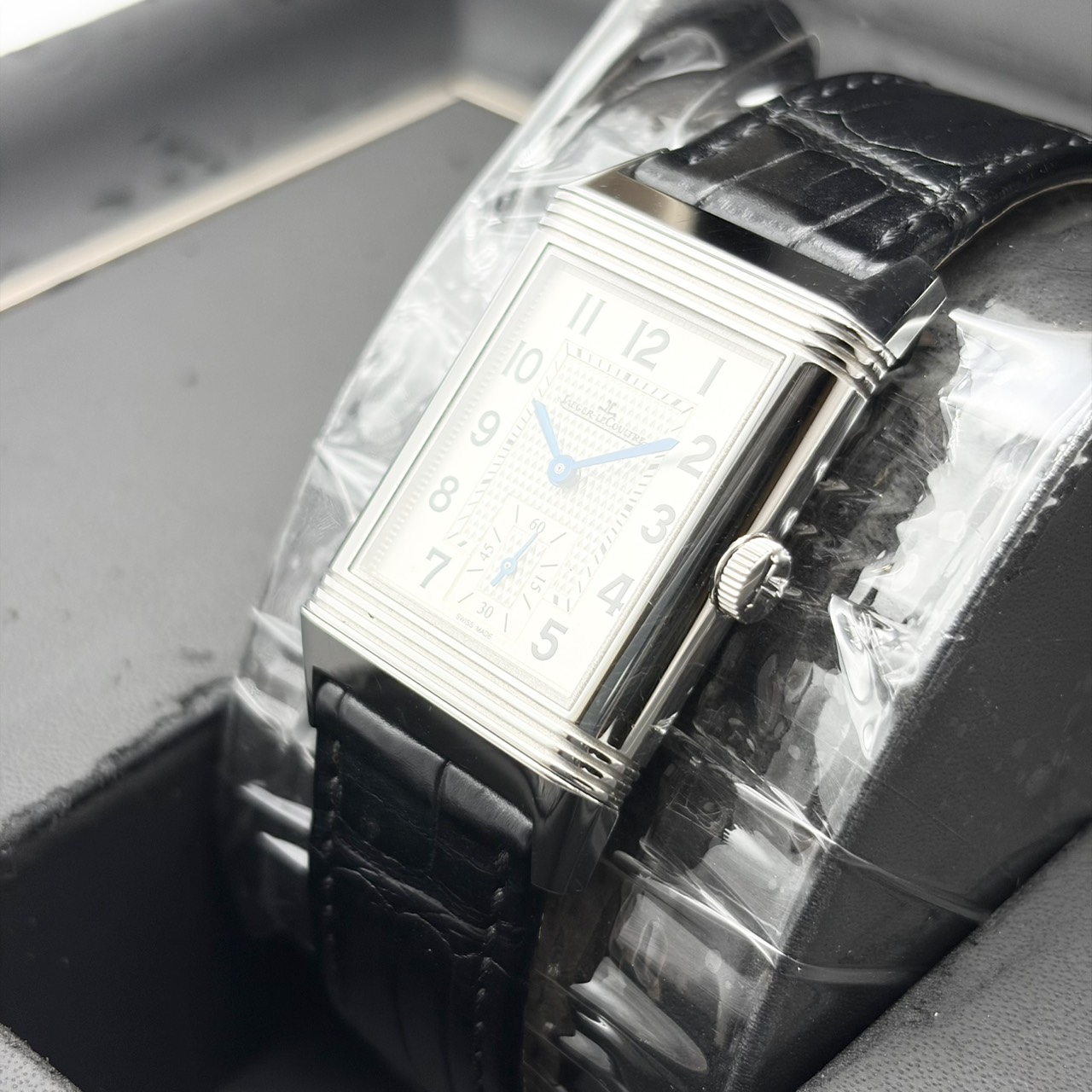 ジャガー・ルクルト レベルソ・クラシック・ミディアム・デュオ・スモールセコンド Q2458420 ステンレススチール  42.9×25.5mm