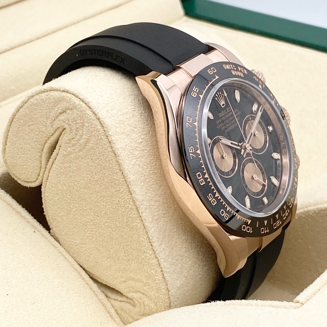 ロレックス デイトナ 116515LN ブラックラバーベルト ブラック&ピンク