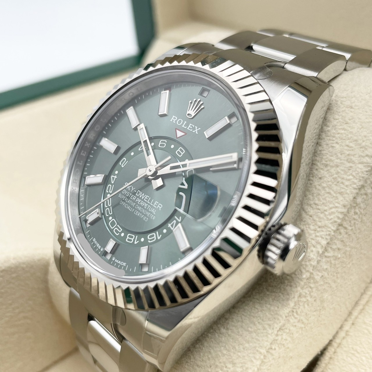 ロレックス スカイドゥエラー 336934 ミントグリーン オイスターブレス 42mm