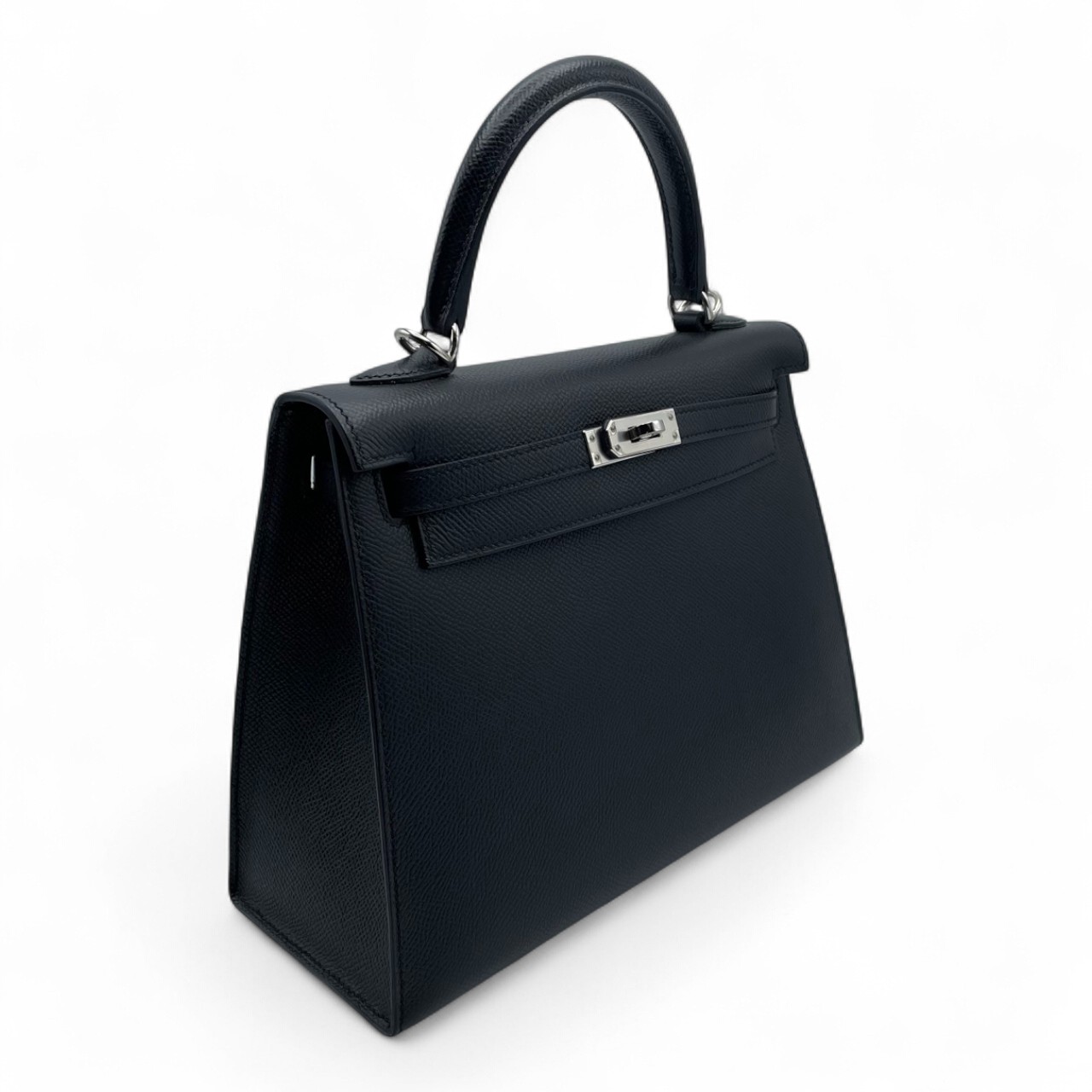 エルメス ケリー 25 ノワール エプソン シルバー金具 Y刻印