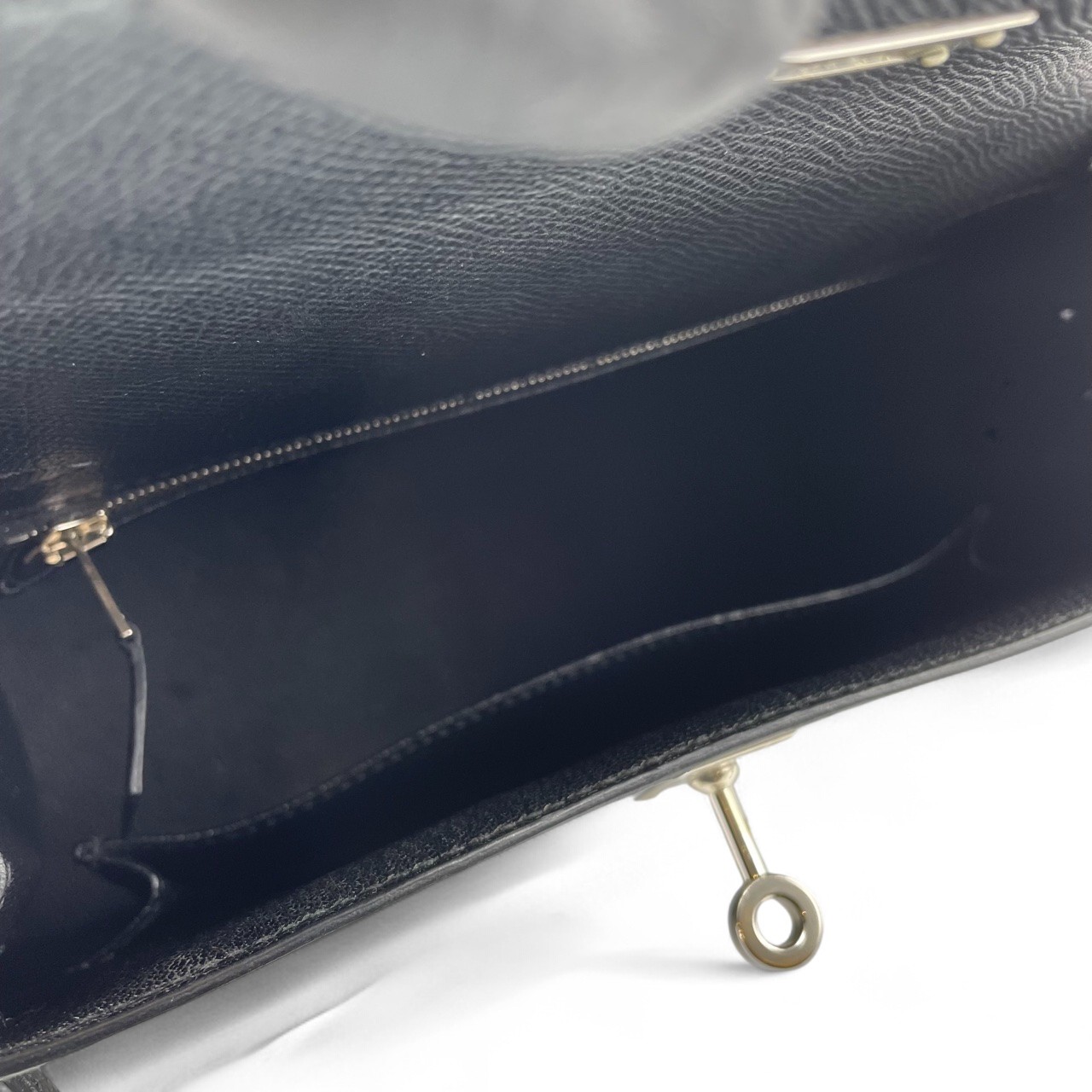 エルメス ケリー 25 ノワール エプソン シルバー金具 Y刻印