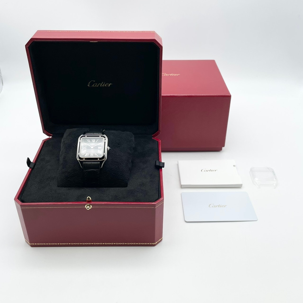 定価約130万円！】カルティエ サントスデュモン WSSA0046 ブラック