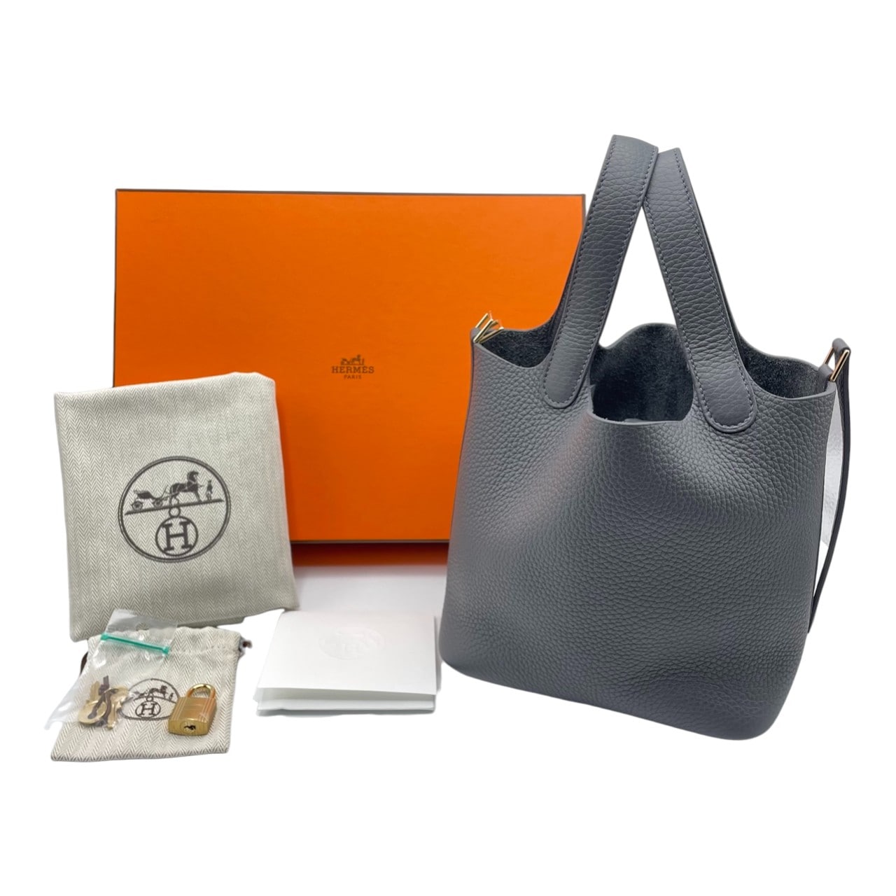 エルメス　グレー 定番サンダル 箱付き エルメス グレー 定番サンダル 箱付き