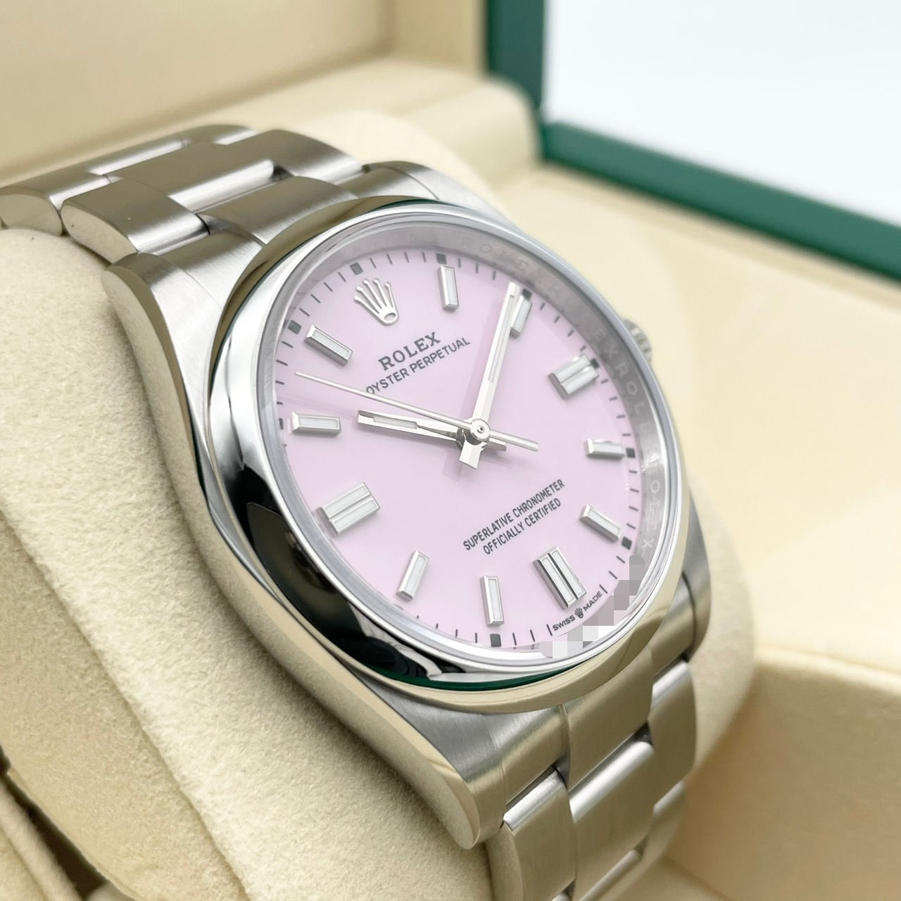 ロレックス オイスターパーペチュアル 126000 ピンク ステンレススチール 36mm