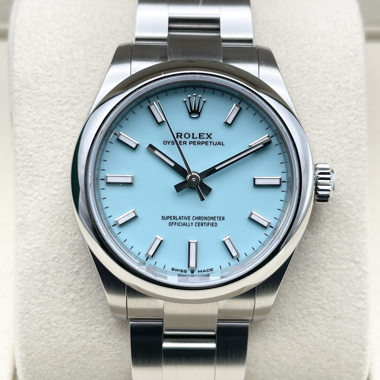 ロレックス オイスターパーペチュアル 277200 ターコイズブルー ステンレスチール 31mm