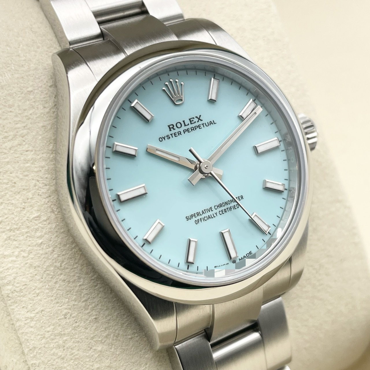 ロレックス オイスターパーペチュアル 277200 ターコイズブルー ステンレスチール 31mm