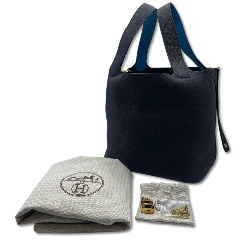 エルメス ピコタンロック カザック MM ノワール/ブルーニュイ/ブルー